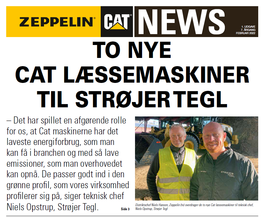 Zeppelin Cat News. Artikler om Cat entreprenørmaskiner