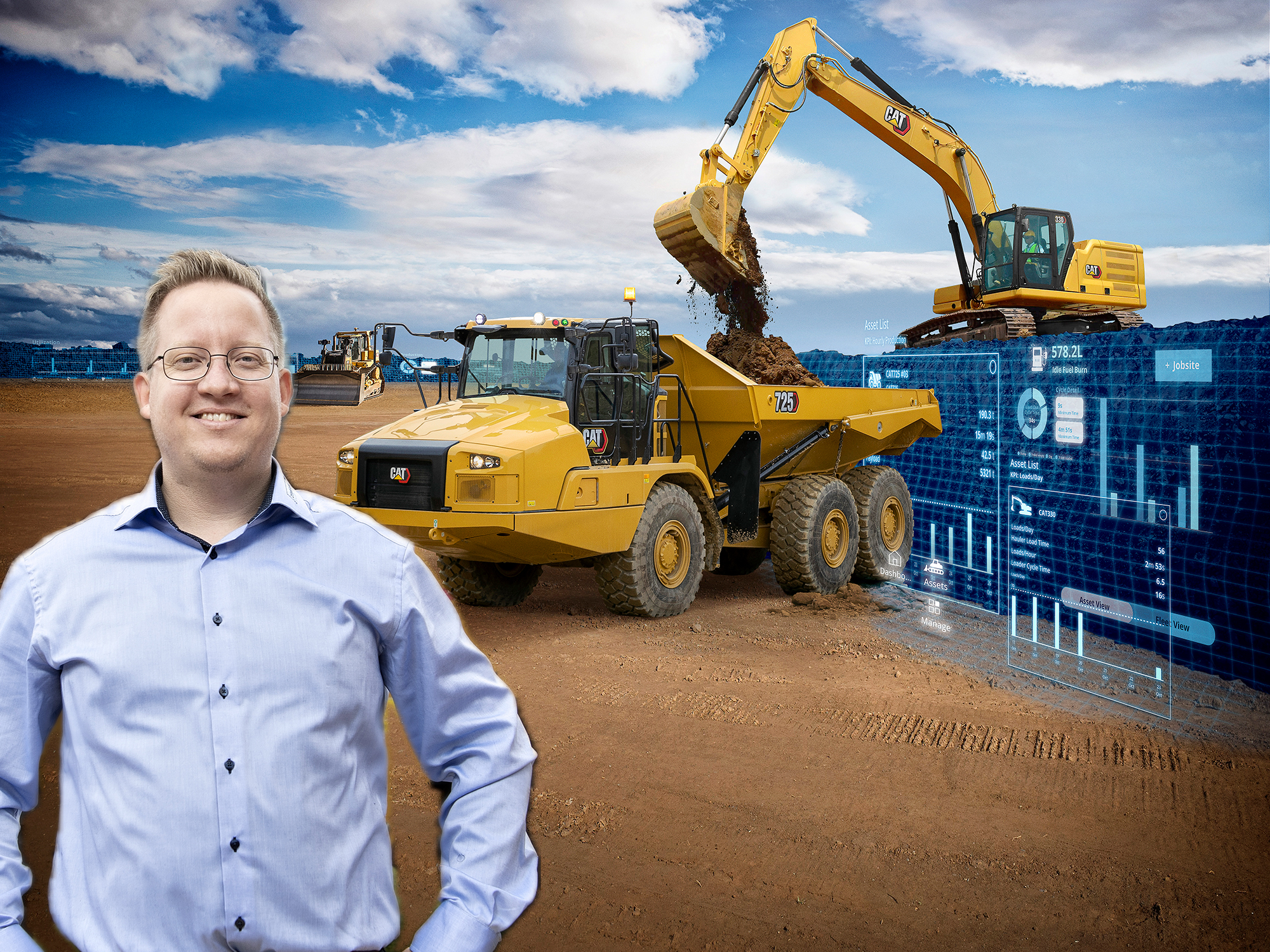 Visionlink specialist, Rasmus Thomsen, Zeppelin Construction Danmark