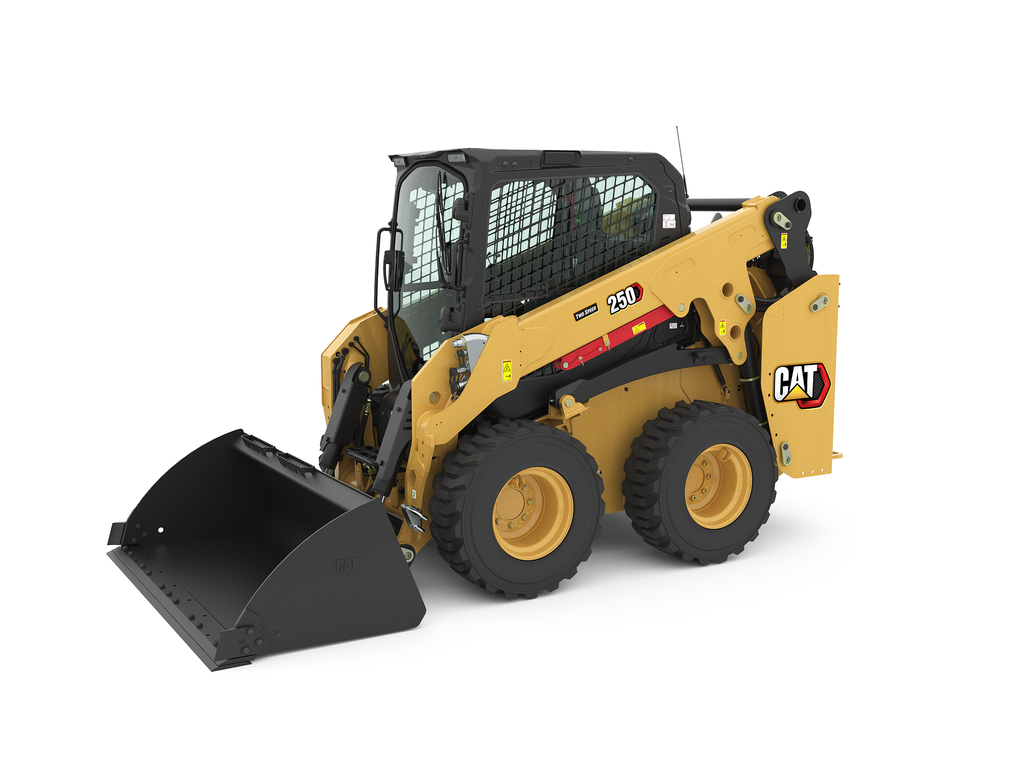 Cat 250 læssemaskine på hjul