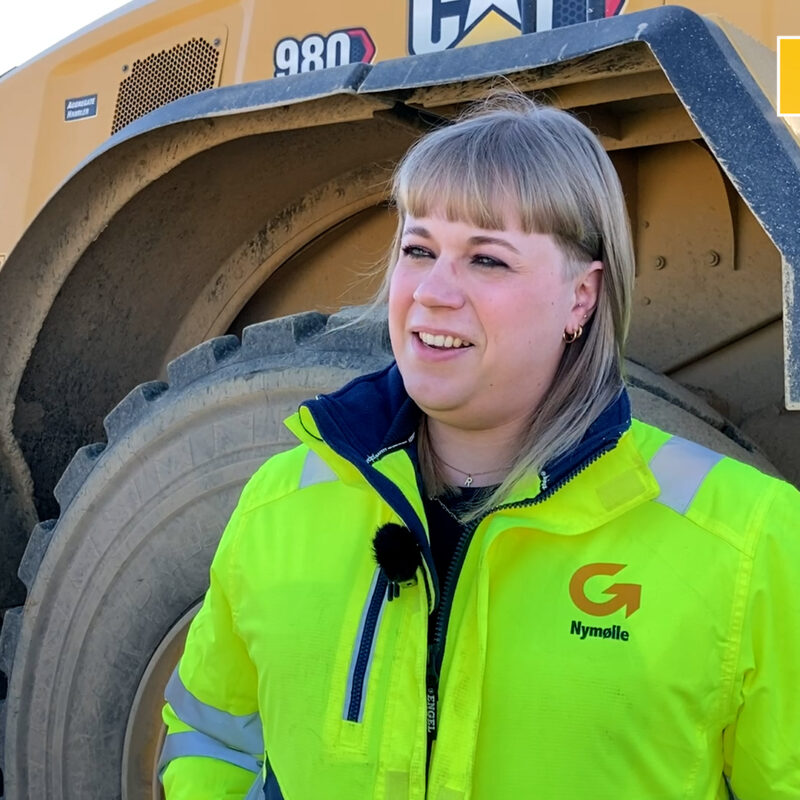 Maskinfører Rikke Johansen